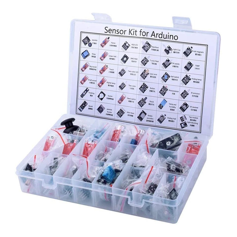 45 in 1 Sensors Modules 16 Kin - огляд і ціна Arduino Sensor Kit 37 Modules Starter
