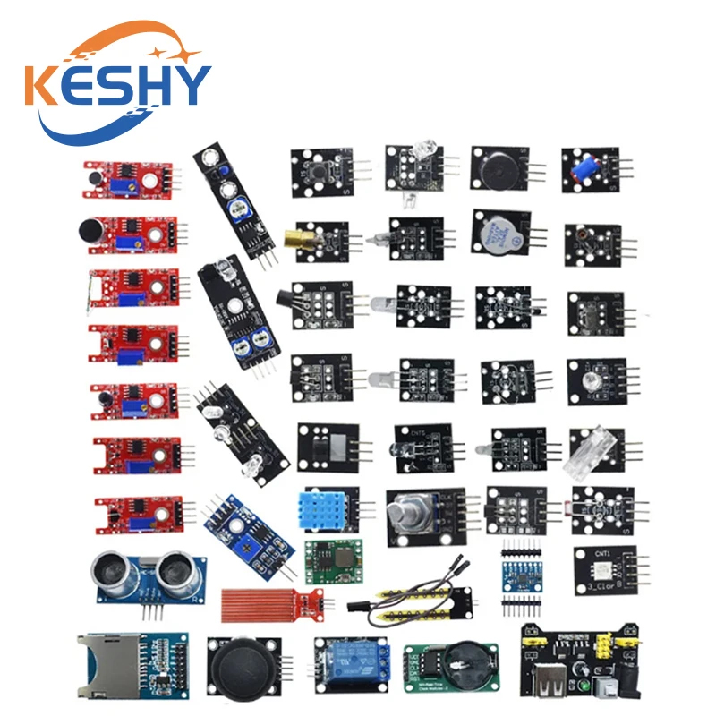 45 in 1 Sensors Modules 16 Kin - огляд і ціна Arduino Sensor Kit 37 Modules Starter