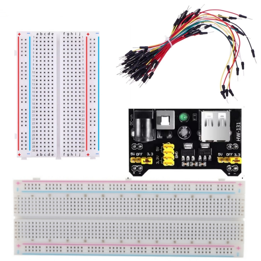 MB-102 Breadboard Power Module - огляд і ціна Breadboard Jumper Wires Power Supply Kit