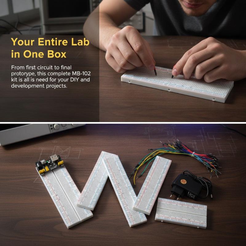 MB-102 Breadboard Kit with Jum - огляд і ціна Breadboard Jumper Wires Power Supply Kit