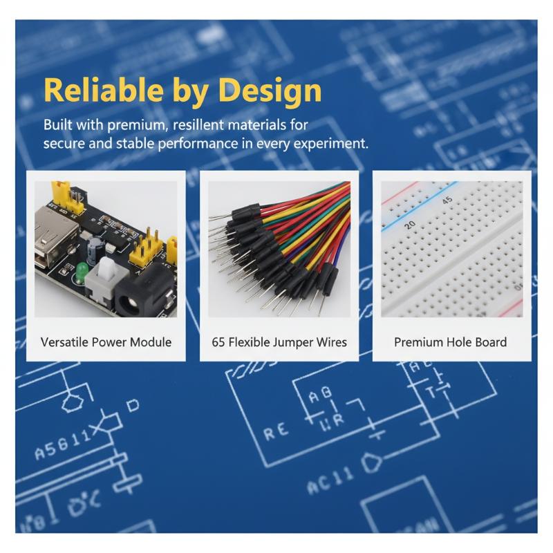 MB-102 Breadboard Kit with Jum - огляд і ціна Breadboard Jumper Wires Power Supply Kit