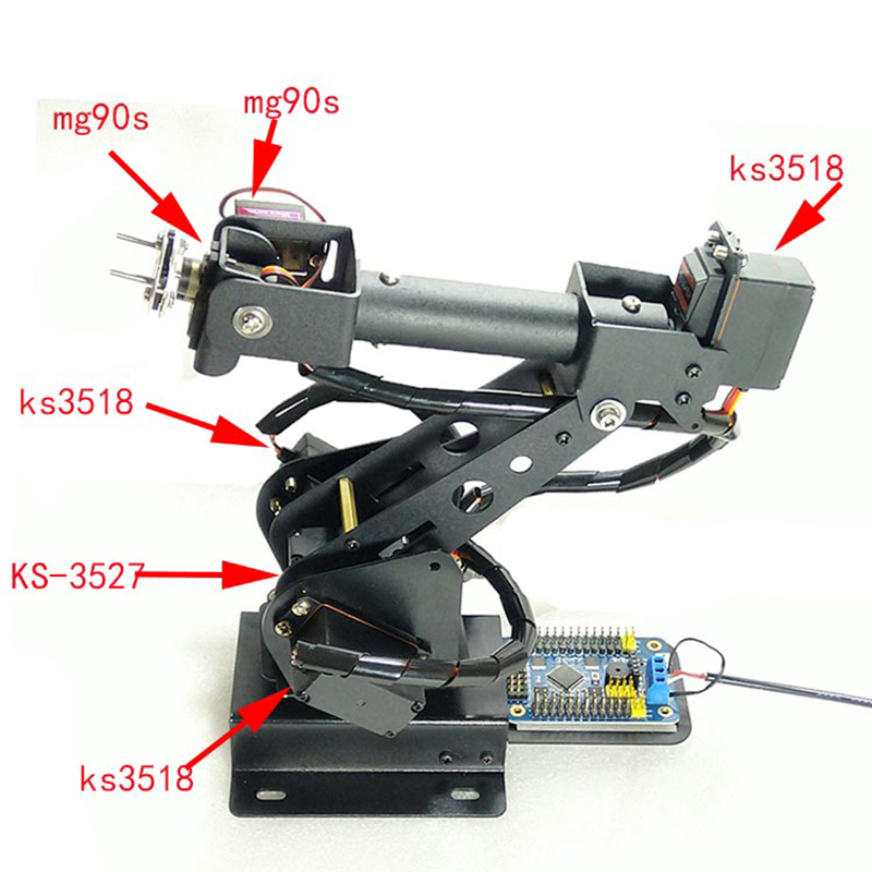 6 DOF Robot Arm ABB Industrial - огляд і ціна Programmable Robotic Arm Kit Arduino